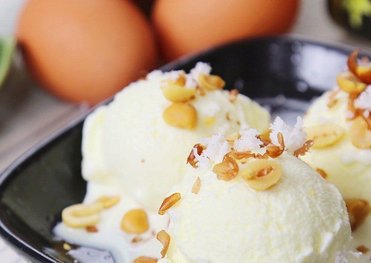 Step 5 Finished product Coconut ice cream with blender