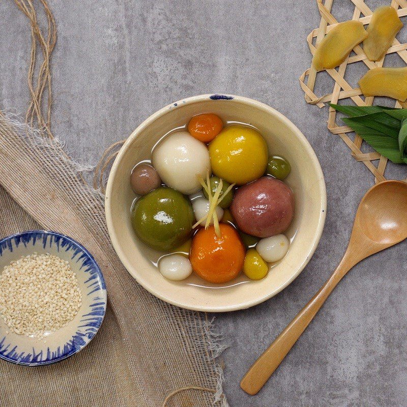 Step 8 Final Product Colorful Sticky Rice Balls