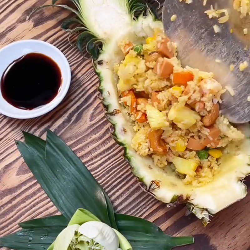 Step 4 Finished Product Pineapple Fried Rice (Recipe shared from TikTok Cook with TasteVN)