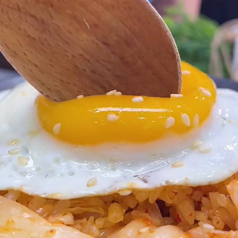 Step 3 Finished Product Kimchi fried rice (Recipe shared from TikTok Cooking with TasteVN)