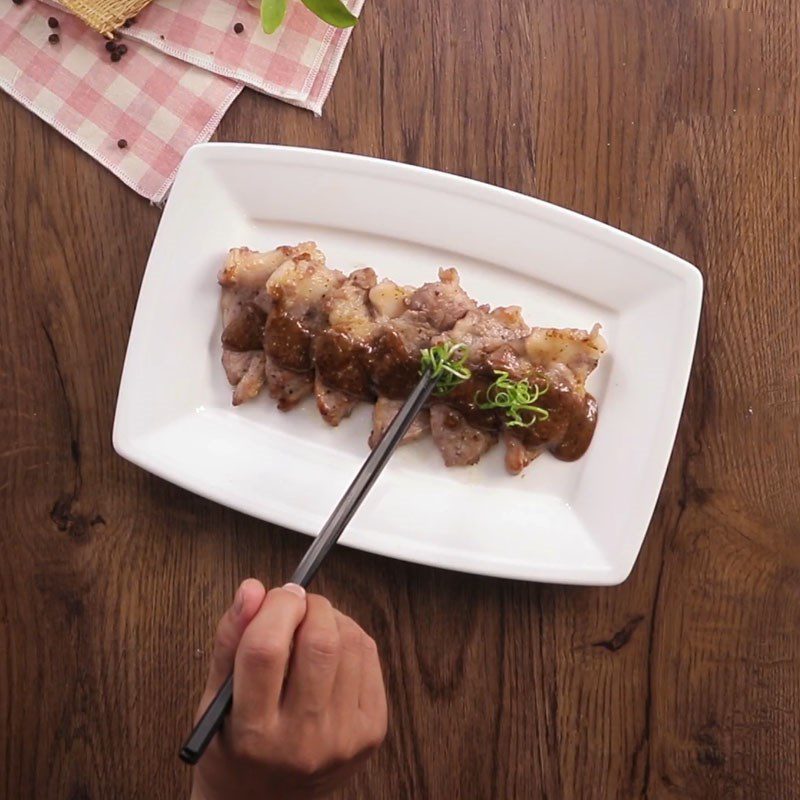 Step 5 Final product Black pepper sauce pan-fried pork