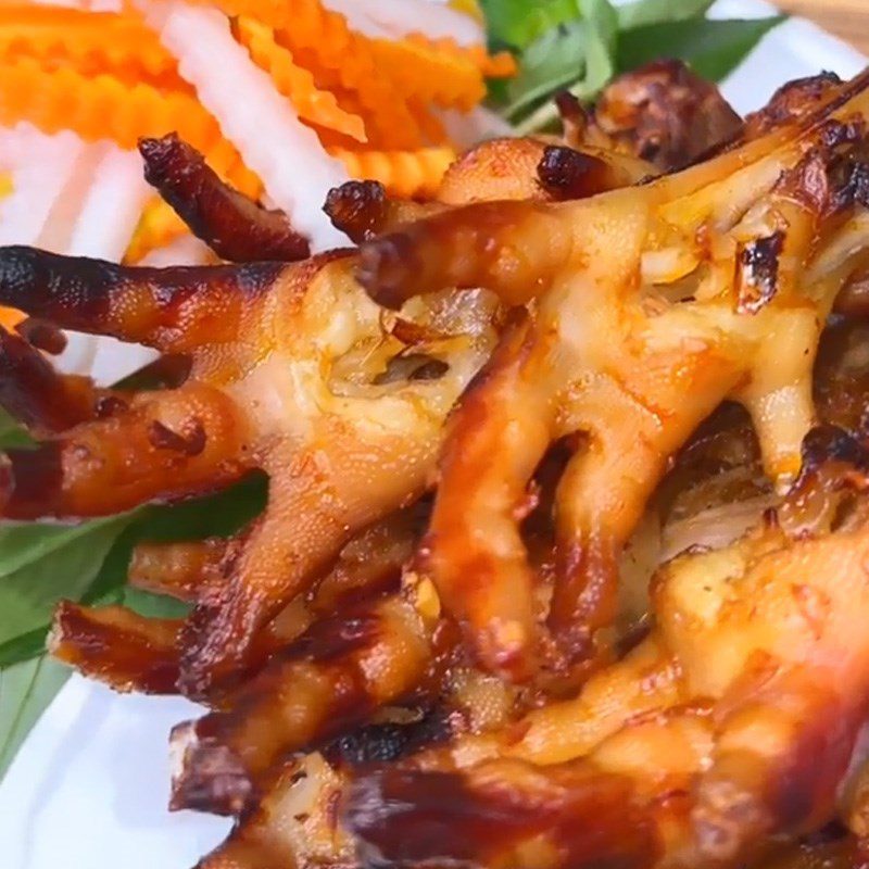 Step 4 Final Product Grilled Chicken Feet with Satay