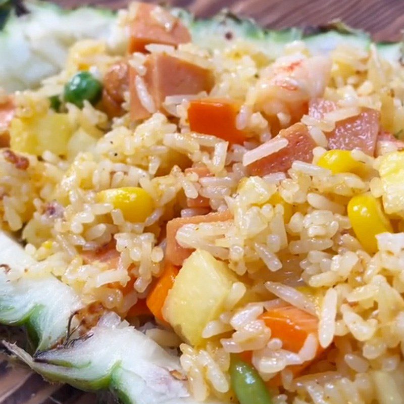 Step 4 Finished Product Pineapple Fried Rice (Recipe shared from TikTok Cook with TasteVN)