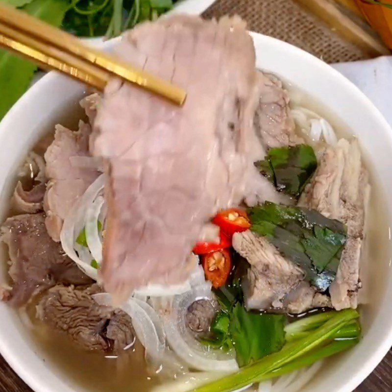 Step 5 Final Product of Beef Pho (cooked with the pho spice packet)