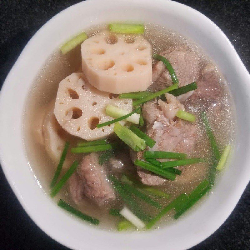 Step 4 Final product Lotus root rib soup