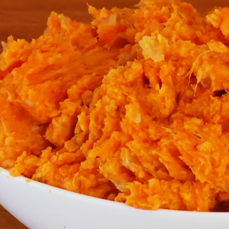 Step 5 Finished Product Mashed sweet potatoes with yogurt