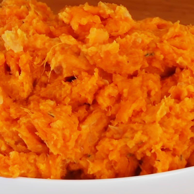 Step 5 Finished Product Mashed sweet potatoes with yogurt