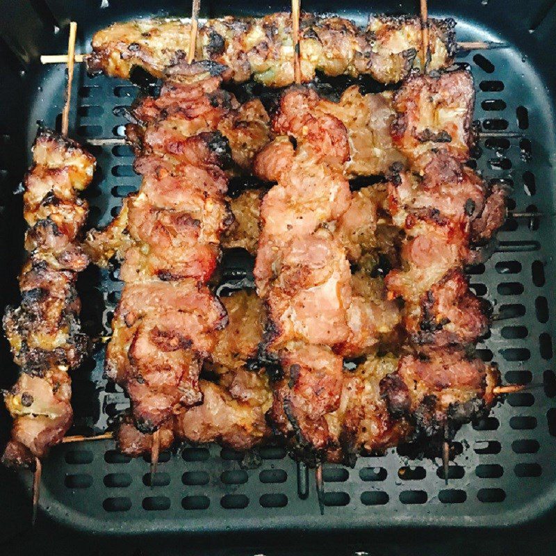 Step 4 Final product Grilled skewers with an air fryer