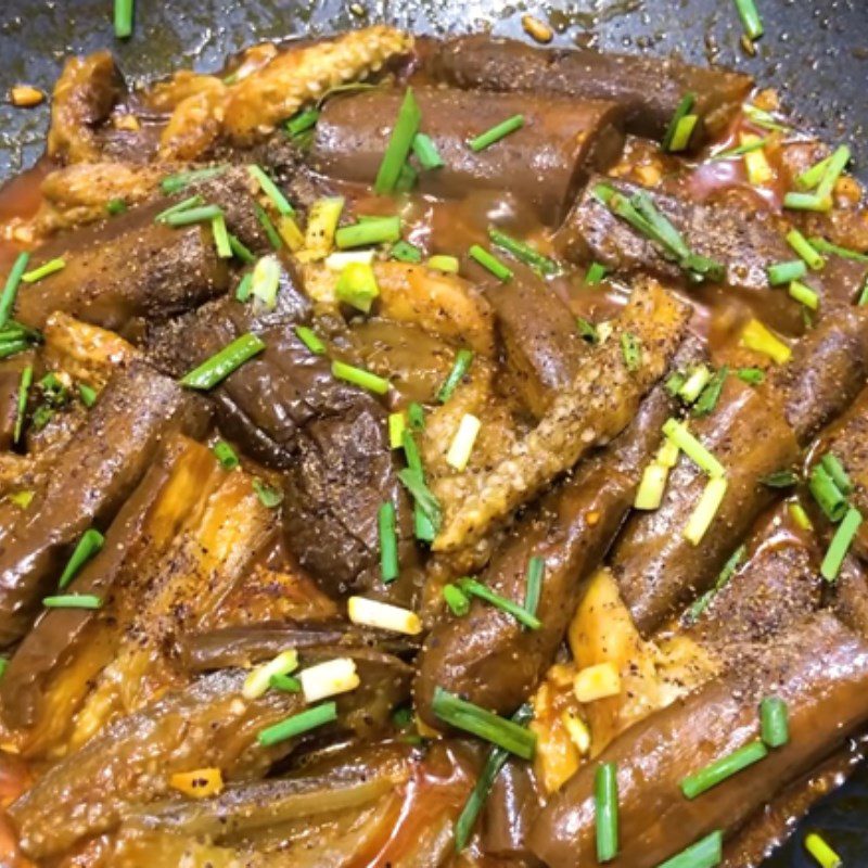 Step 4 Final Product Stir-fried Eggplant with Soy Sauce