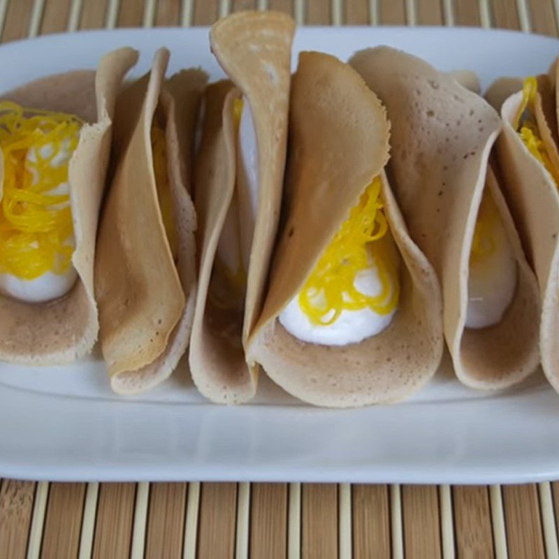 Step 5 Final Product Thai Pancakes (Khanom Buang)