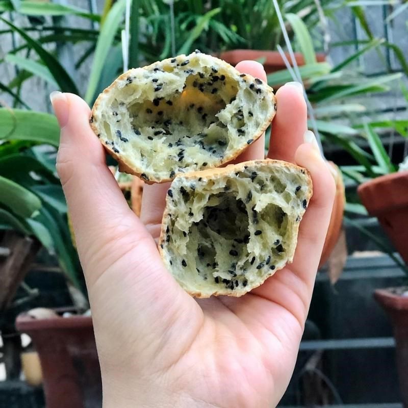 Step 4 Finished Product Korean Black Sesame Bread (recipe shared by user)