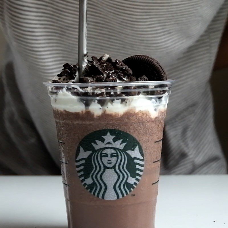 Step 3 Finished Product Oreo Frappuccino