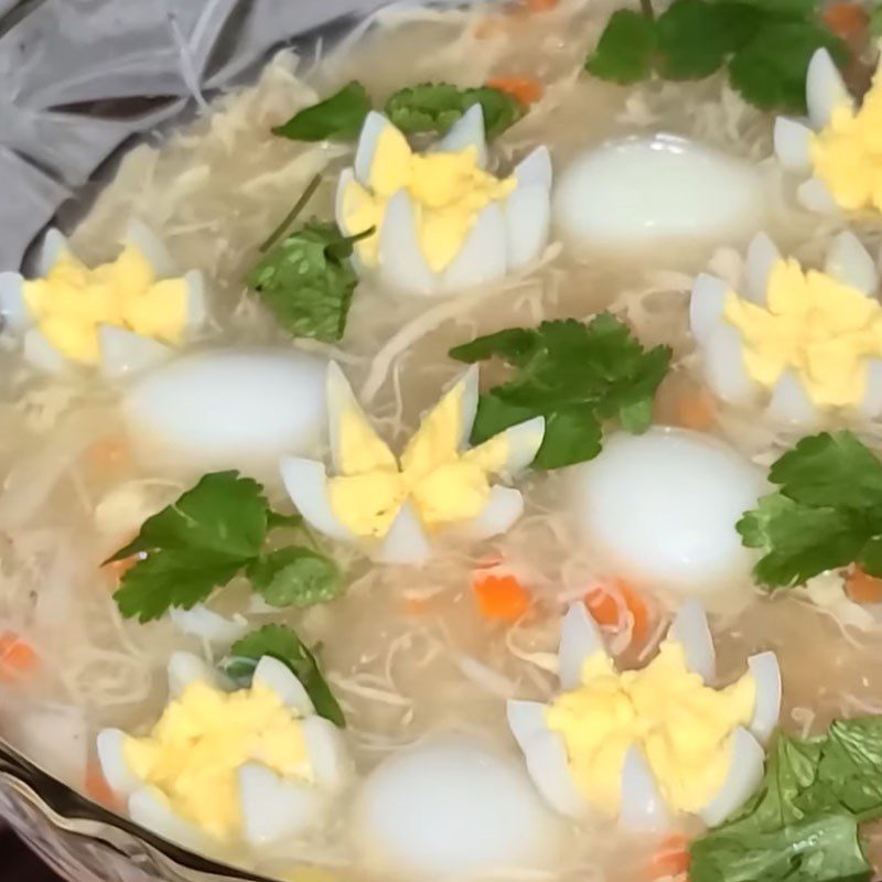 Step 4 Final Product Crab Soup with Snow Mushrooms