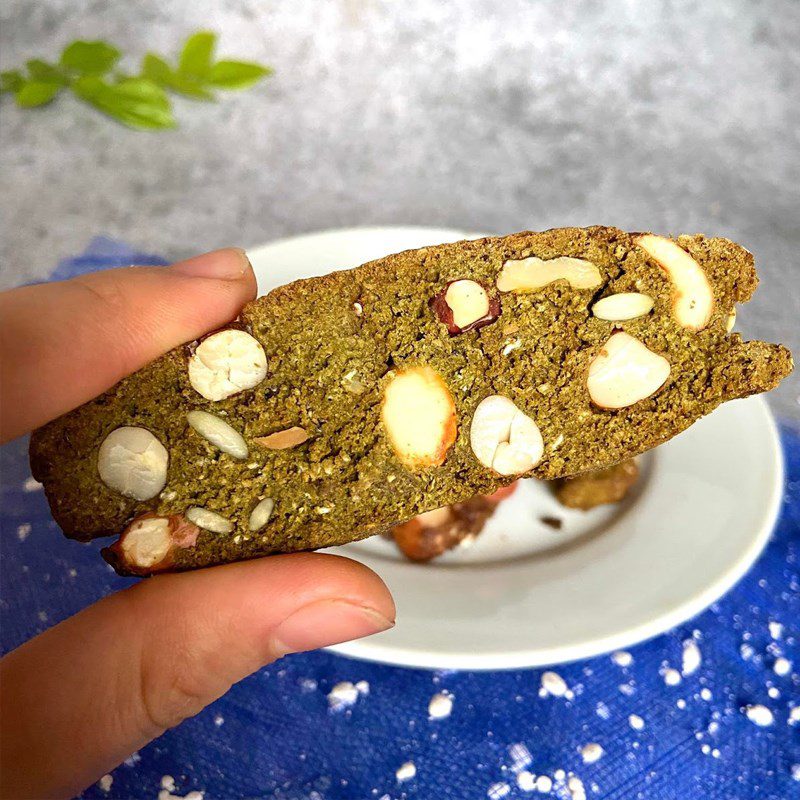 Step 6 Final Product Green tea biscotti using an air fryer