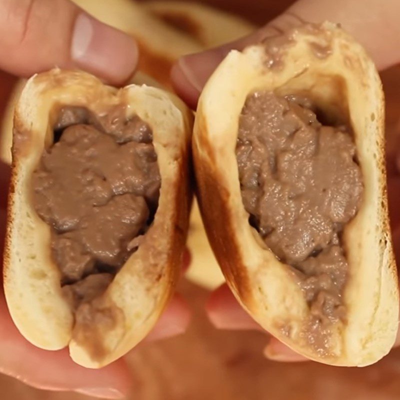 Step 5 Final product Chocolate cream filled bread