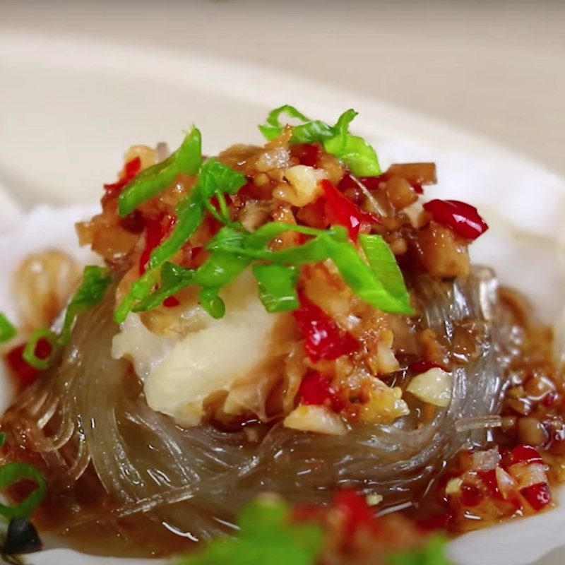 Step 6 Final Product Steamed scallops with vermicelli