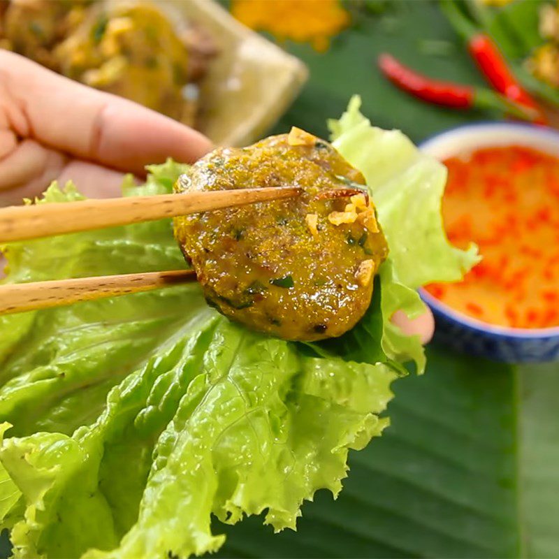 Step 4 Final product Grilled turmeric fish cake