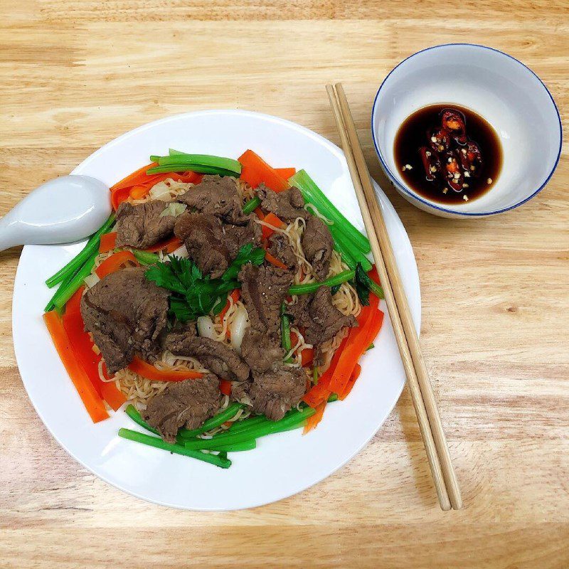 Step 4 Final Product Beef Stir-Fried Noodles