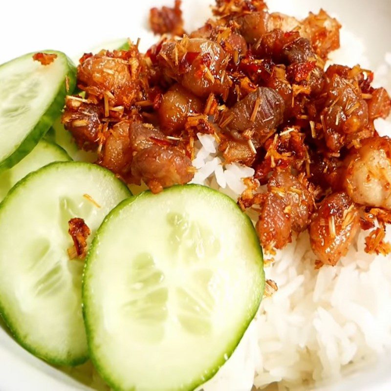 Step 5 Final Product Stir-fried Pork Belly with Lemongrass and Chili