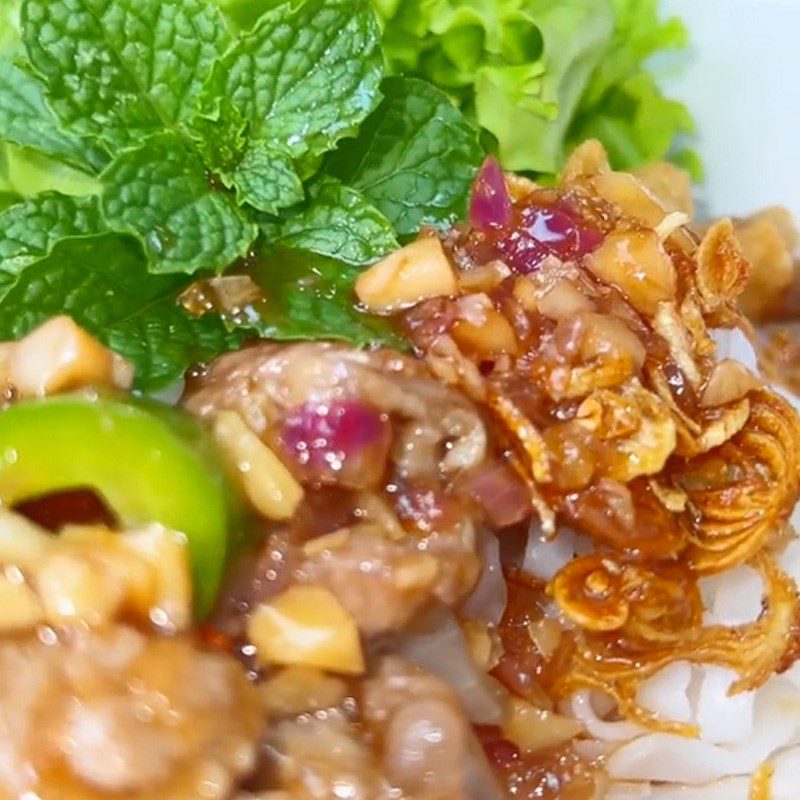 Step 4 Final Product Mixed Pho (Recipe shared from TikTok Cooking with TasteVN)