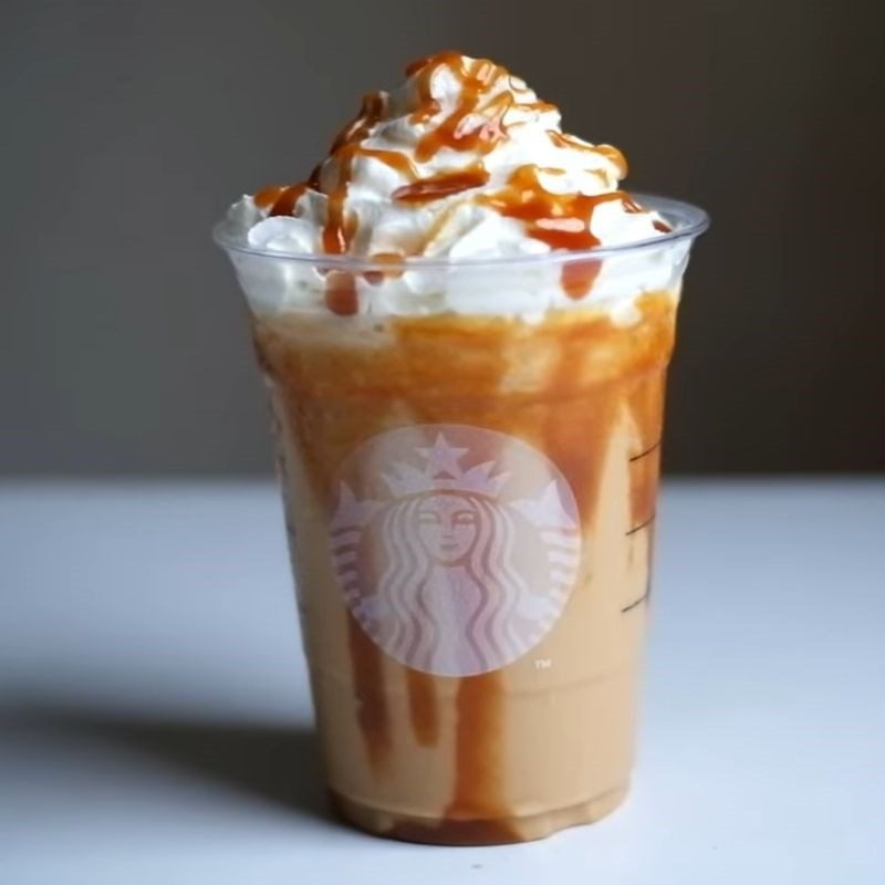 Step 3 Final Product Caramel Frappuccino