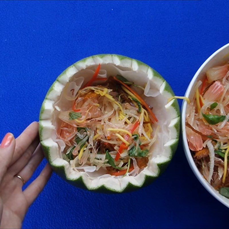 Step 4 Final product for dried beef grapefruit salad