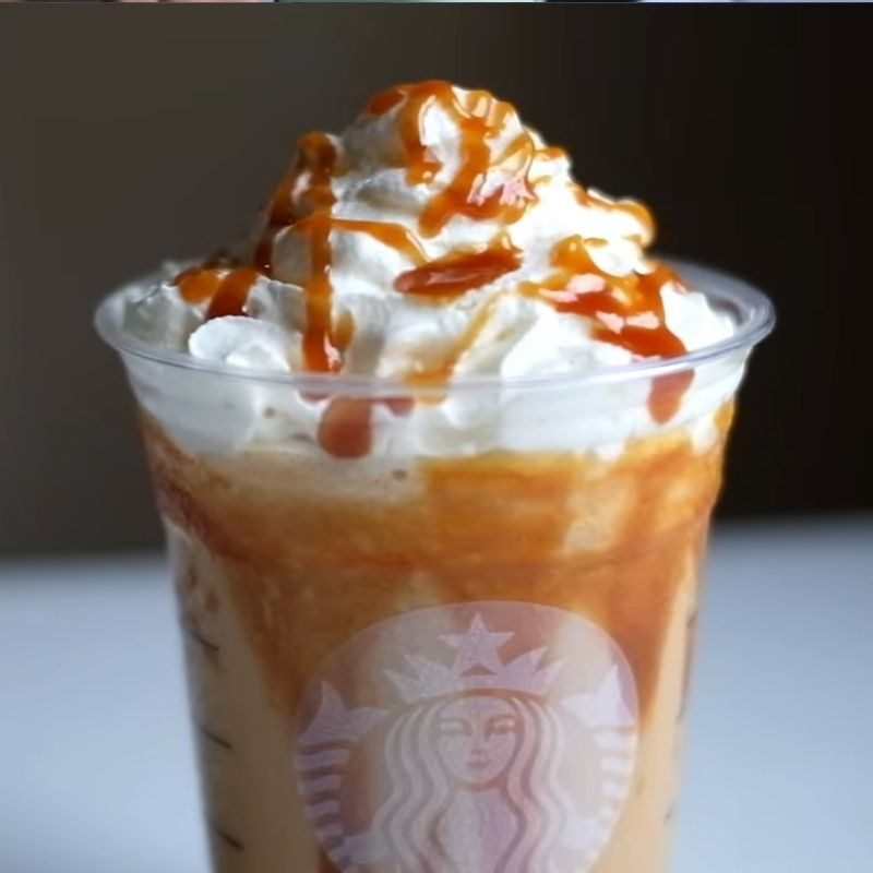 Step 3 Final Product Caramel Frappuccino