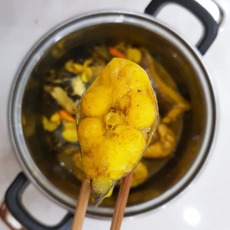 Step 3 Final product Catfish cooked with turmeric