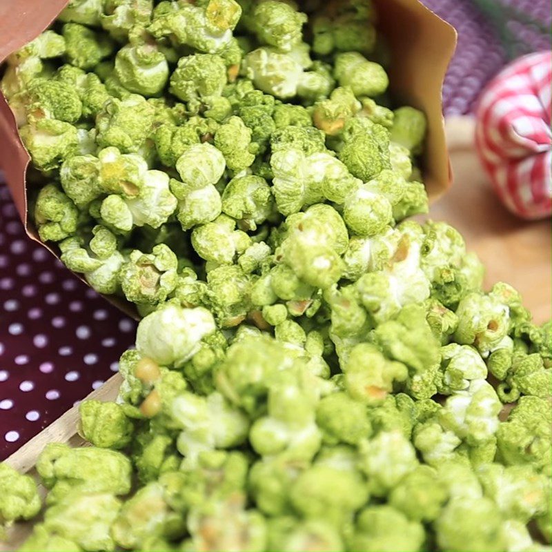 Step 3 Final Product Matcha popcorn