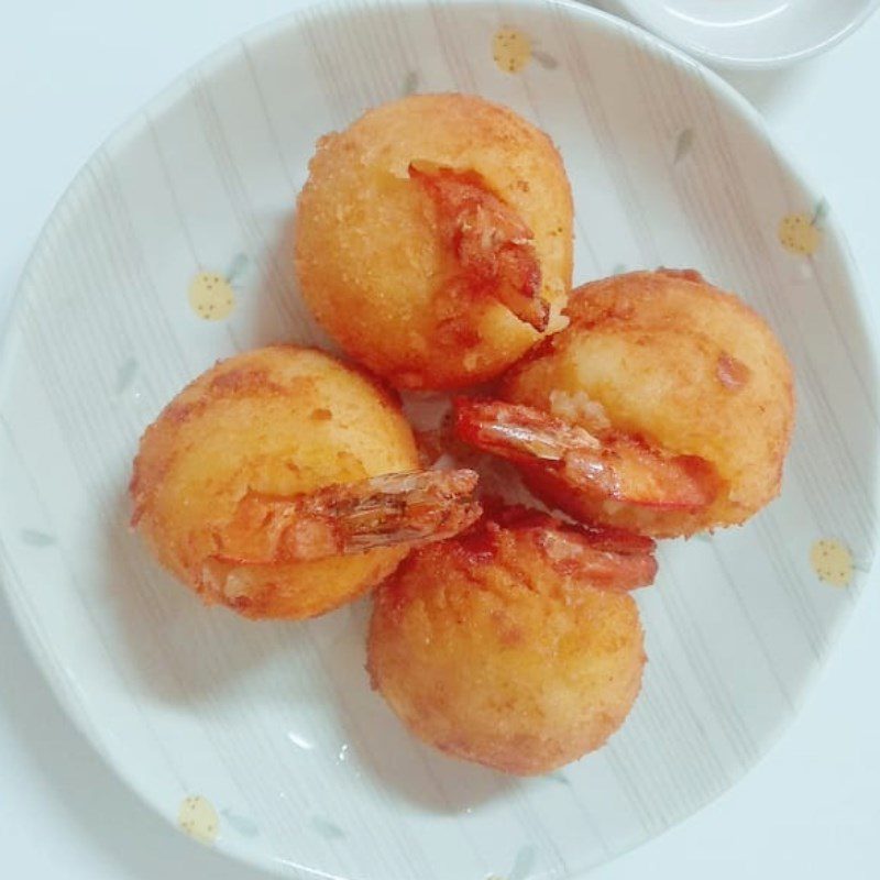 Step 5 Final Product Fried potato-wrapped shrimp using an air fryer