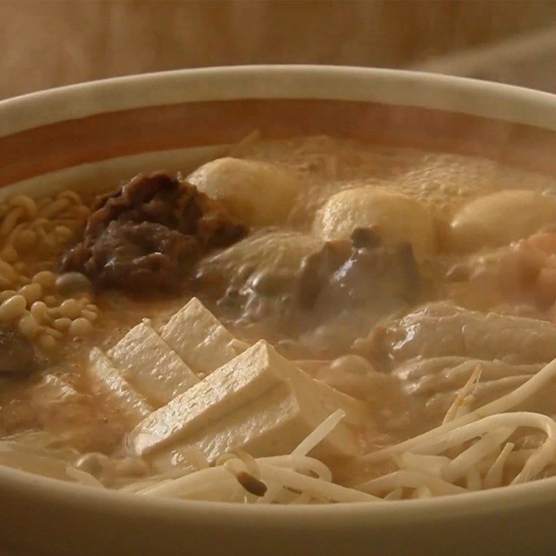 Step 5 Final Product Japanese miso nabe hotpot