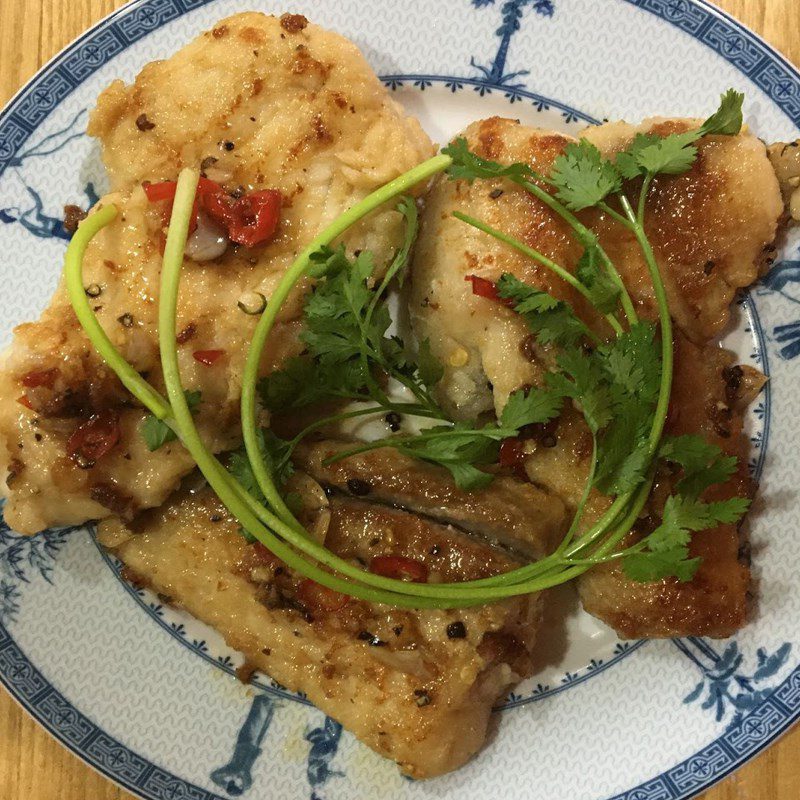 Step 3 Final Product Fried basa fish fillet with fish sauce