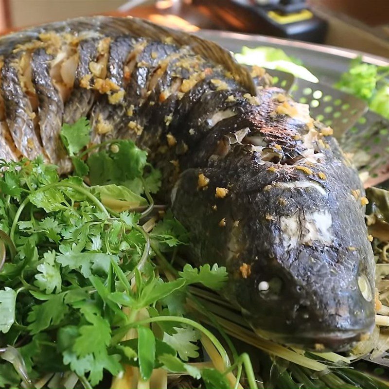 Step 5 Final Product Steamed Snakehead Fish with Beer