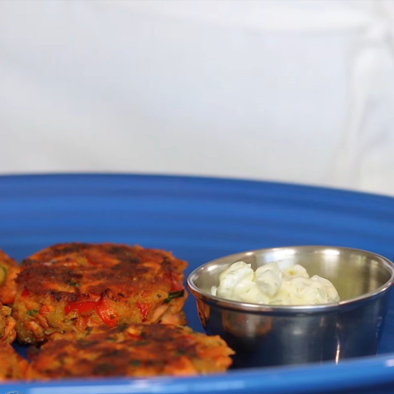 Step 8 Final Product Bell Pepper Salmon Patties