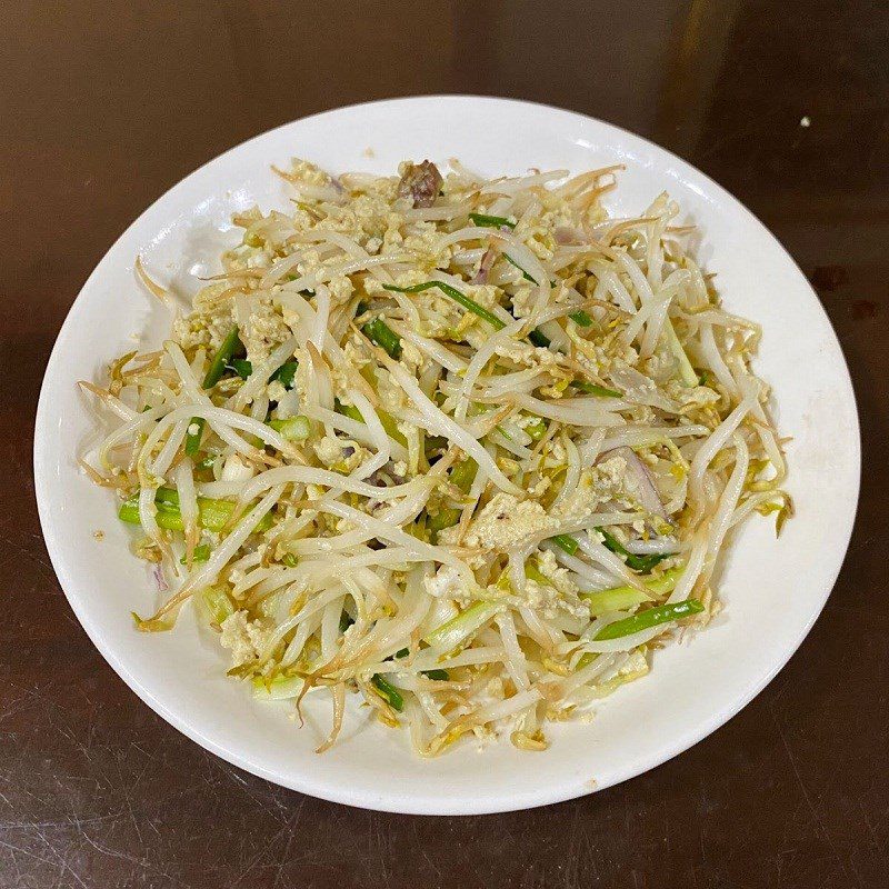 Step 3 Final product Stir-fried bean sprouts with eggs