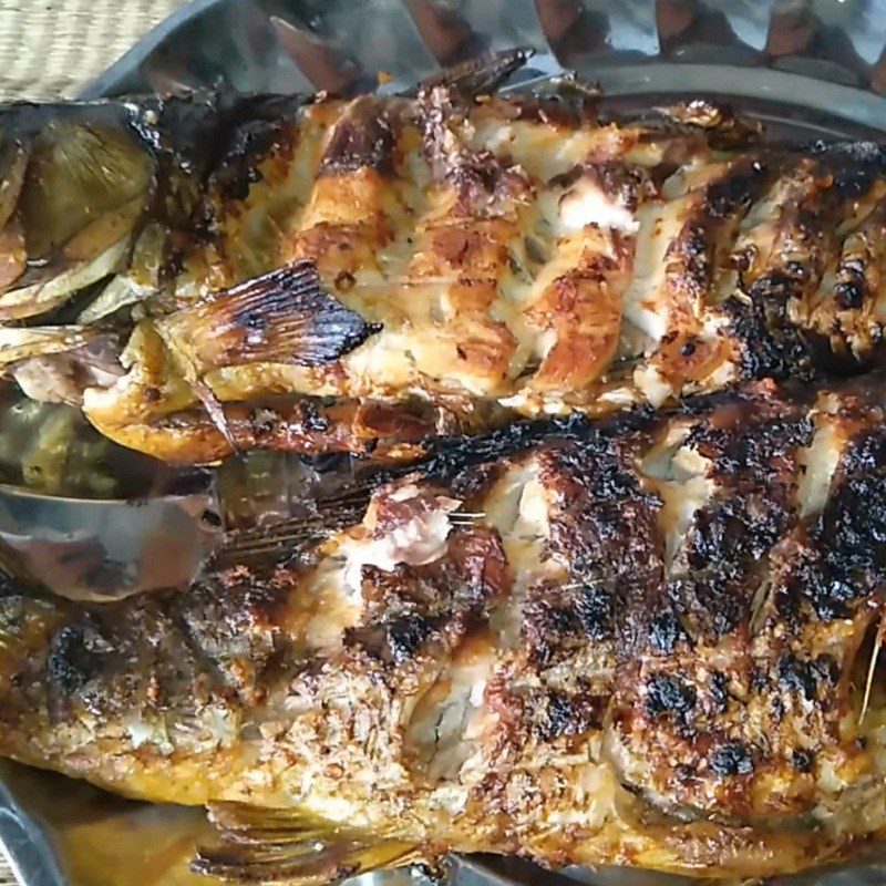 Step 4 Final Product Grilled Carp with Chili Salt