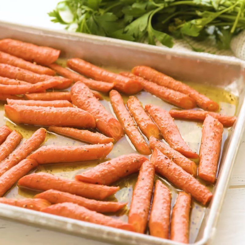 Step 4 Final Product Honey Roasted Carrots