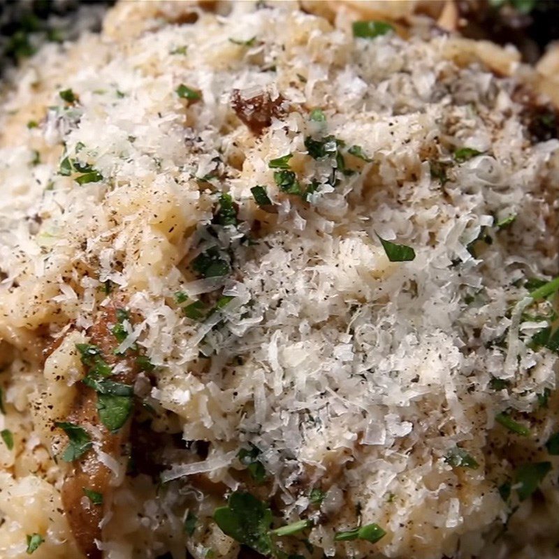 Step 4 Finished Shiitake Mushroom Risotto