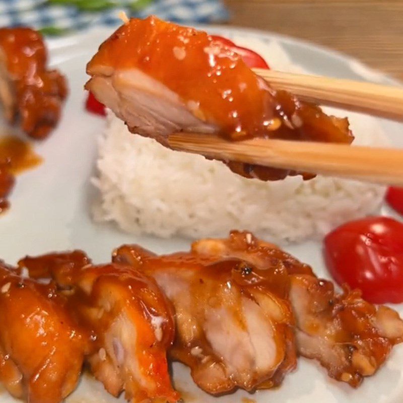 Step 3 Finished product Salty chicken (Recipe shared from TikTok Let's cook with TasteVN)