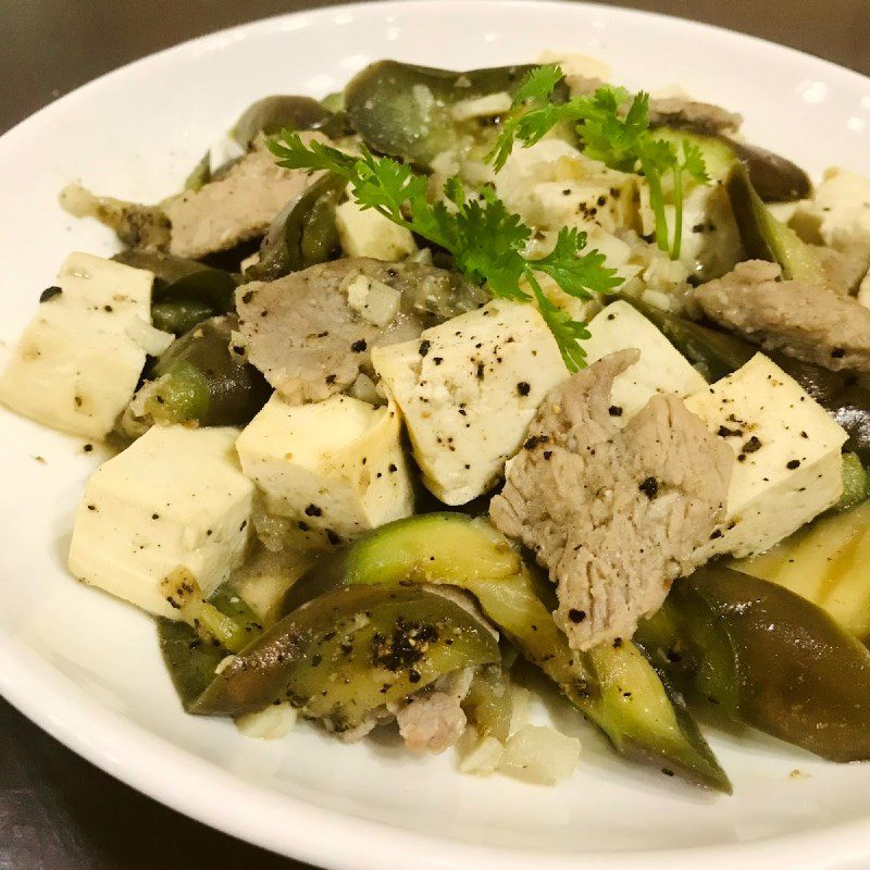 Step 4 Final Product Stir-fried Eggplant with Tofu