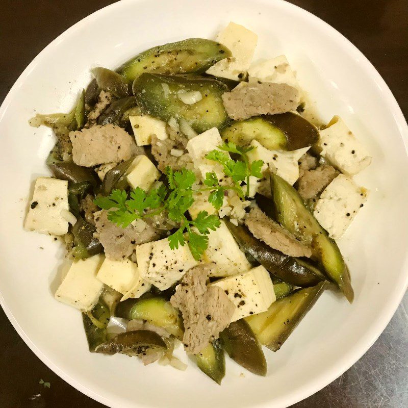 Step 4 Final Product Stir-fried Eggplant with Tofu