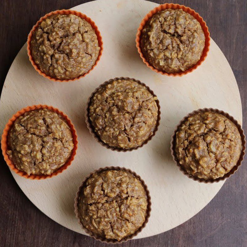 Step 5 Finished product Apple Oatmeal Cupcake