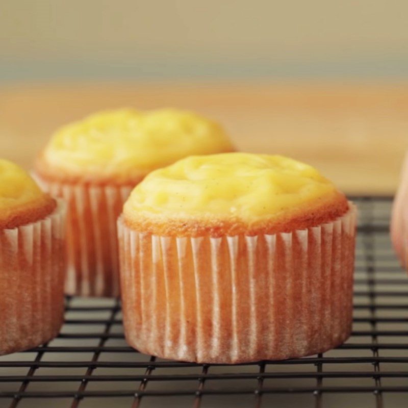 Step 8 Final product Taiwanese Custard Cupcake