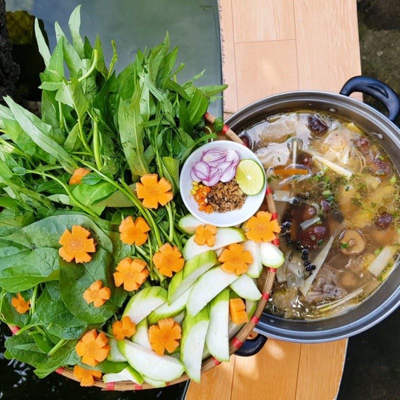 Step 6 Final Product Sour Bamboo Chicken Hot Pot