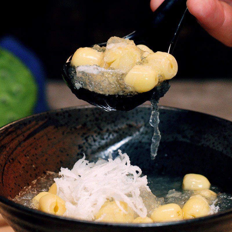 Step 4 Final Product Lotus Seed Snow Fungus Dessert