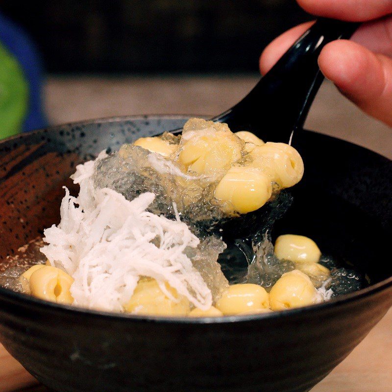 Step 4 Final Product Lotus Seed Snow Fungus Dessert