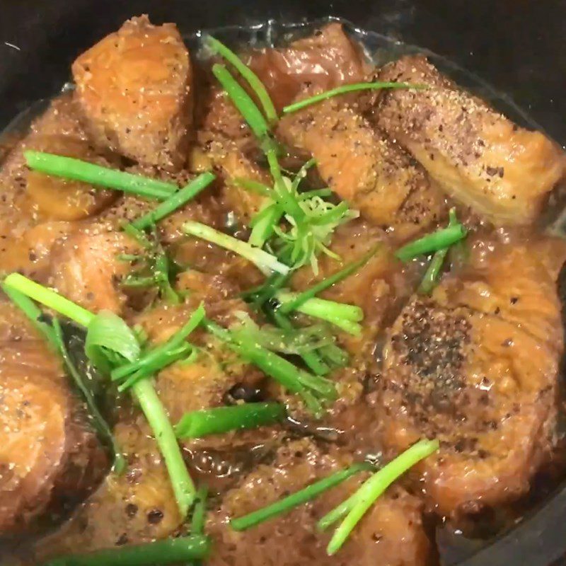 Step 5 Final product Braised fish with ginger