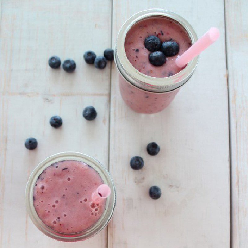 Step 3 Final product of Mixed Blueberry Smoothie