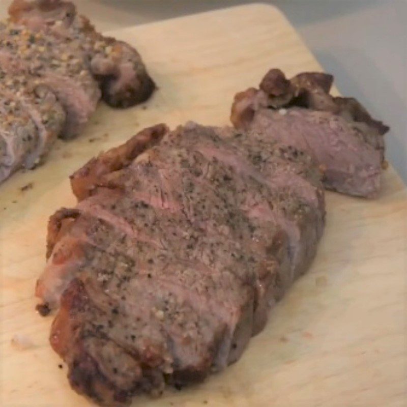 Step 3 Final Product Beef steak using an air fryer