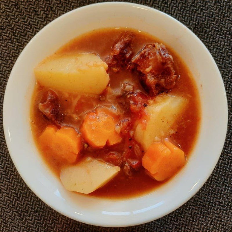 Step 3 Final Product of Beef Stew using a pressure cooker